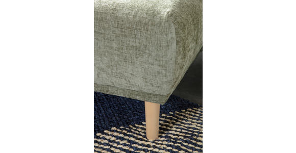 ECKSOFA Olivgrün Flachgewebe - Buchefarben/Olivgrün, KONVENTIONELL, Holz/Textil (144/230cm) - Carryhome