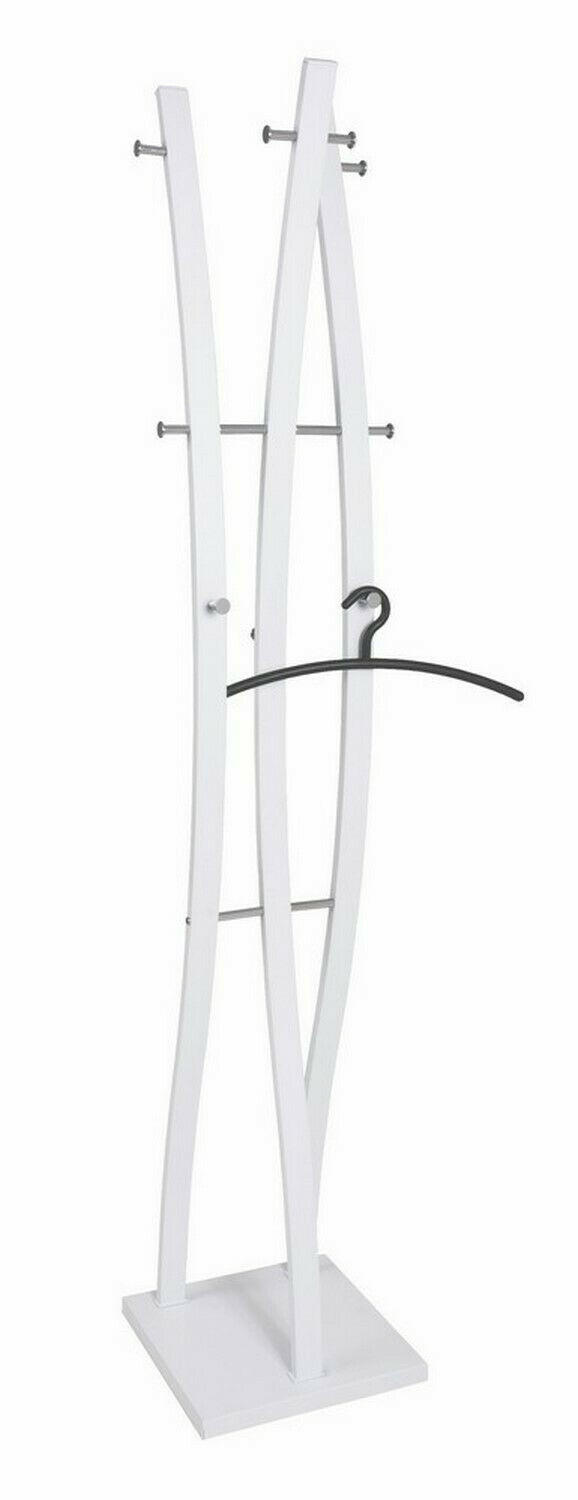 KLEIDERSTÄNDER in Weiß, Chromfarben 35/180/35 cm   - Chromfarben/Weiß, Design, Metall (35/180/35cm)