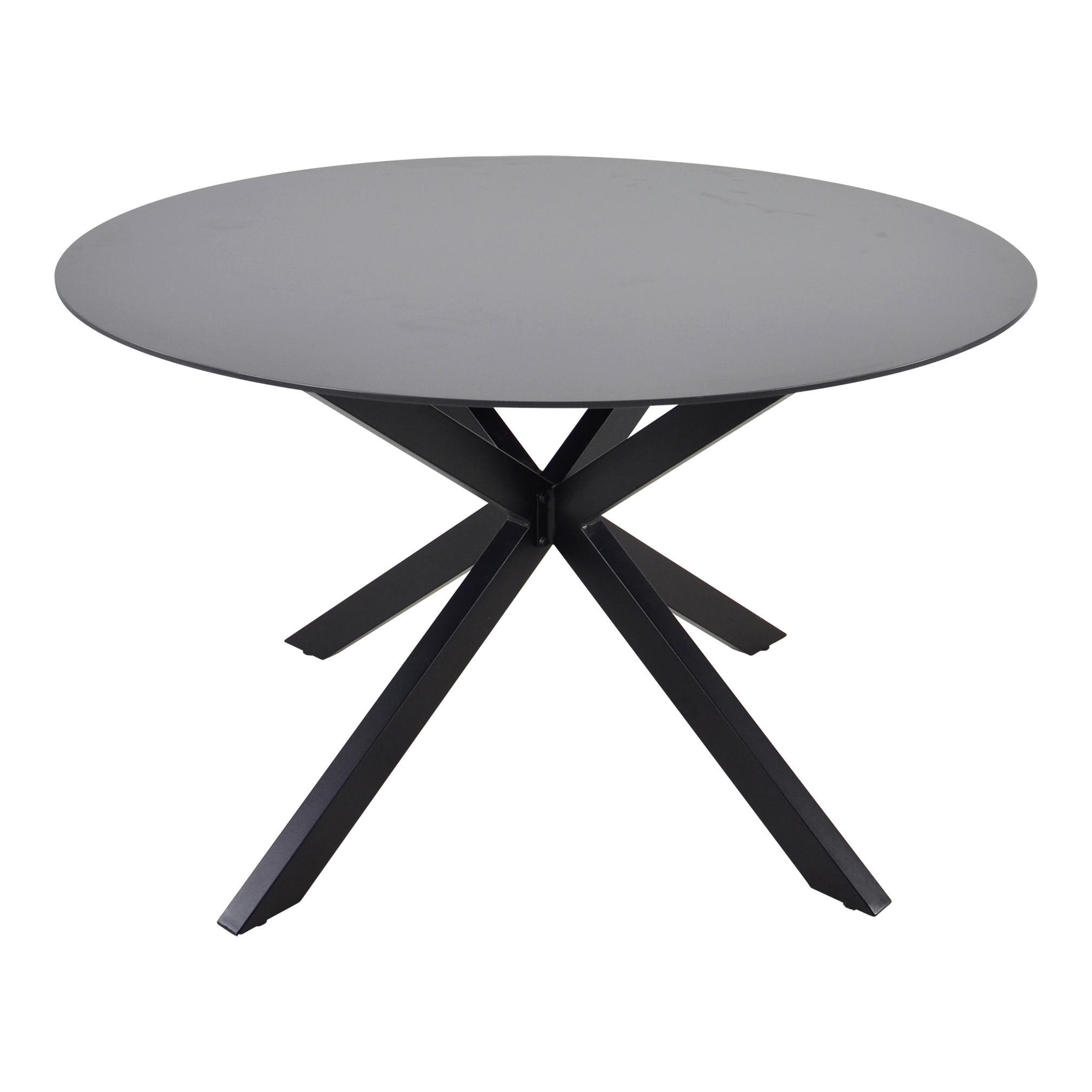 GARTENTISCH Metall, Glas  - Schwarz/Grau, KONVENTIONELL, Glas/Metall (120/71cm) - Ambia Garden