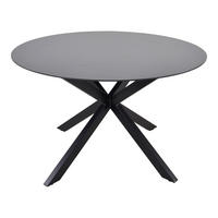 KERTI ASZTAL  120/71 cm  - fekete/szürke, Konventionell, Üveg/fém (120/71cm) - Ambia Garden