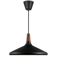 HÄNGELEUCHTE 39 cm  - Schwarz, Design, Holz/Metall (39cm) - Nordlux