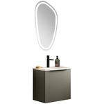 GÄSTEBAD - Schwarz/Weiß, KONVENTIONELL, Holzwerkstoff/Stein (51,2cm) - Novel