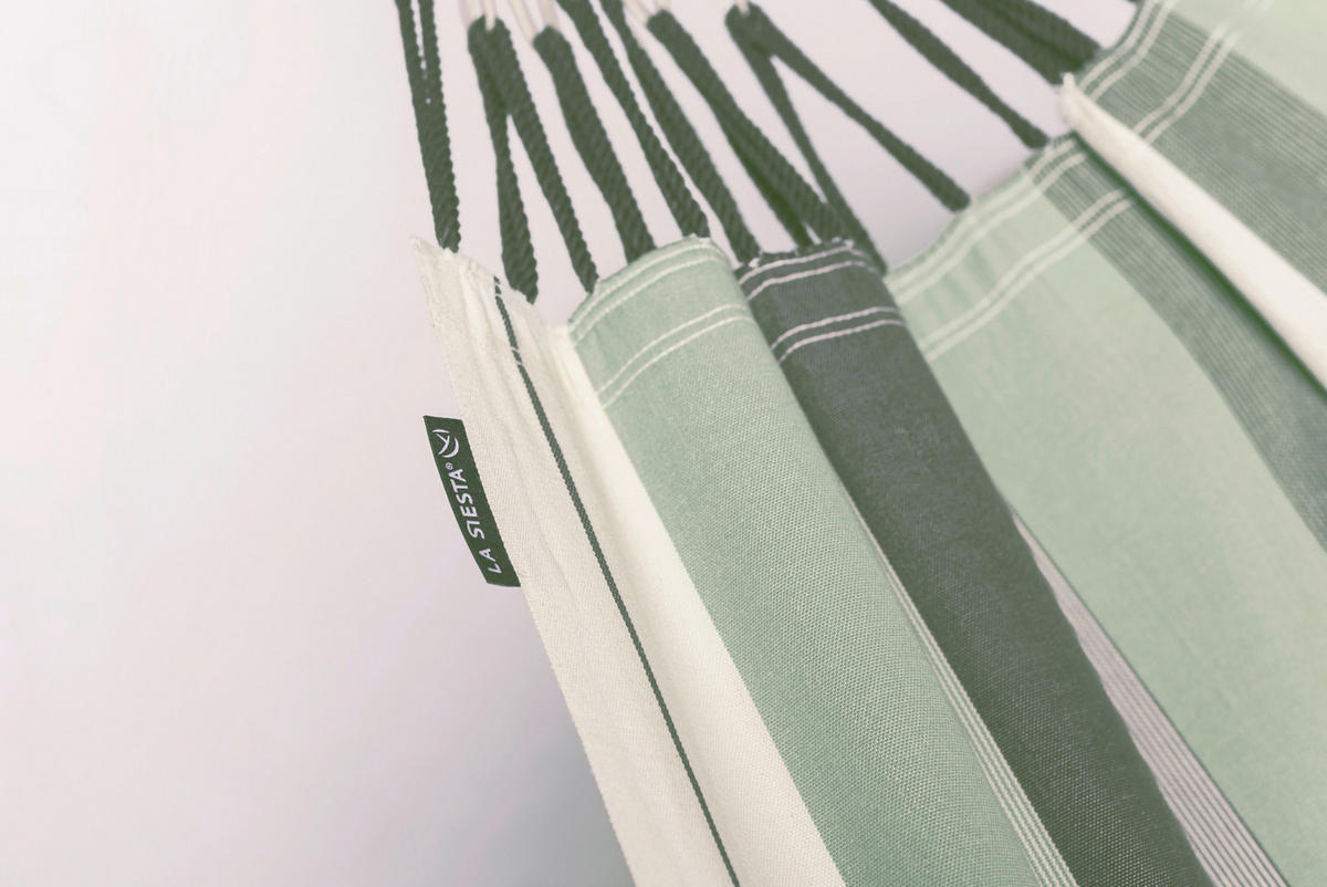 HOJDACIA SIEŤ  - olivovozelená/biela, Konventionell, textil (140/300cm) - La Siesta