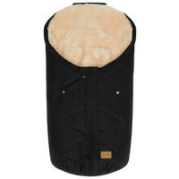 BABYSCHALEN-FUSSSACK  Vegan  - Schwarz, Trend, Kunststoff/Textil (45/80cm) - Jimmylee