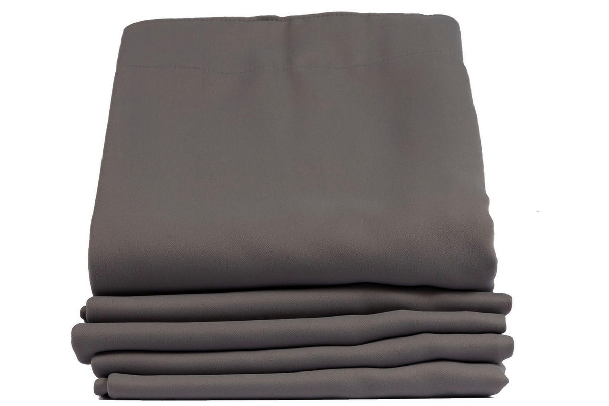 WÄRMESCHUTZVORHANG Verdunkelung  - Grau, Basics, Textil (145/260cm)
