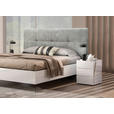 BETT 180/200 cm  in Grau, Weiß  - Schwarz/Weiß, Design, Metall (180/200cm) - Novel