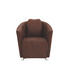 SESSEL Mikrofaser Dunkelbraun - Dunkelbraun, Design, Holz/Textil (72/72/85cm)