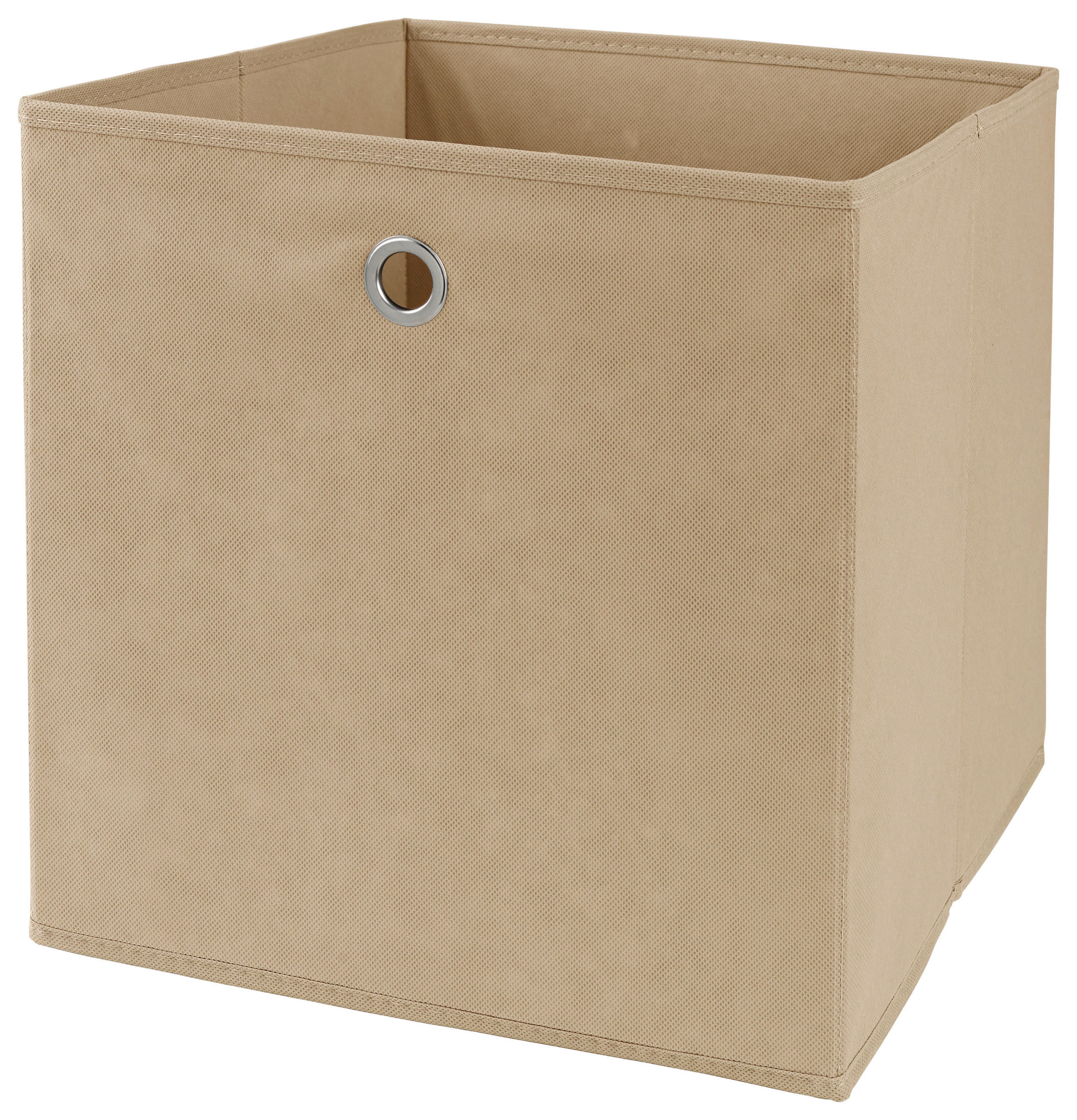 ÖSSZEHAJTHATÓ DOBOZ   - nemesacélszínű/taupe, Basics, textil/fém (32/32/32cm) - Landscape