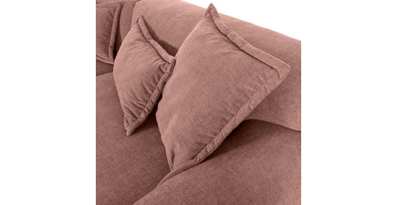 ECKSOFA  in Flachgewebe Altrosa  174/274 cm  - Schwarz/Altrosa, KONVENTIONELL, Kunststoff/Textil (174/274cm) - Carryhome