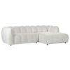 ECKSOFA Creme Chenille  - Creme/Schwarz, KONVENTIONELL, Kunststoff/Textil (272/172cm) - Carryhome