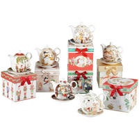 TEA-FOR-ONE-SET  - Multicolor, Trend, Karton/Keramik (17/14cm) - X-Mas