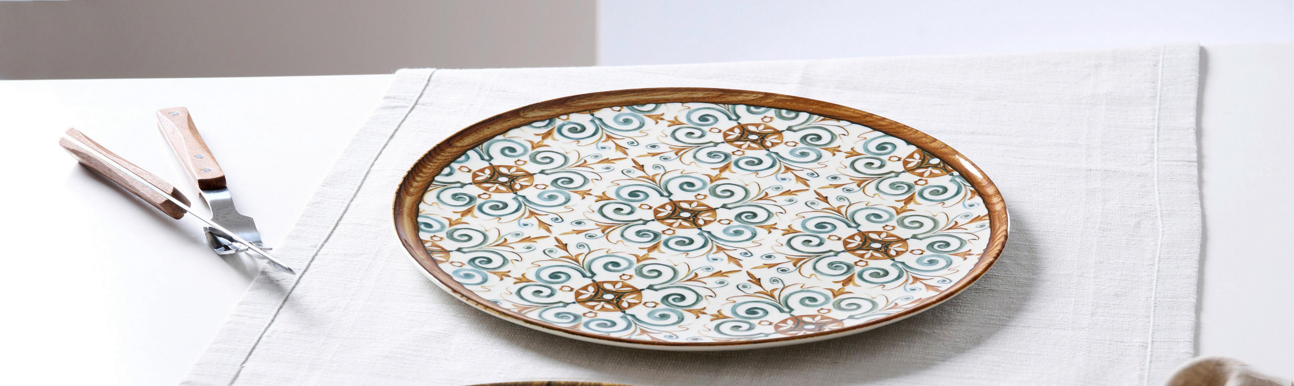 PIZZATELLER Porzellan Marrakesch  - Blau/Braun, Basics, Keramik (32cm) - Ritzenhoff Breker