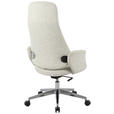 CHEFSESSEL Webstoff Chromfarben, Beige  - Chromfarben/Beige, Design, Kunststoff/Textil (80/117/126.5/59cm) - Novel