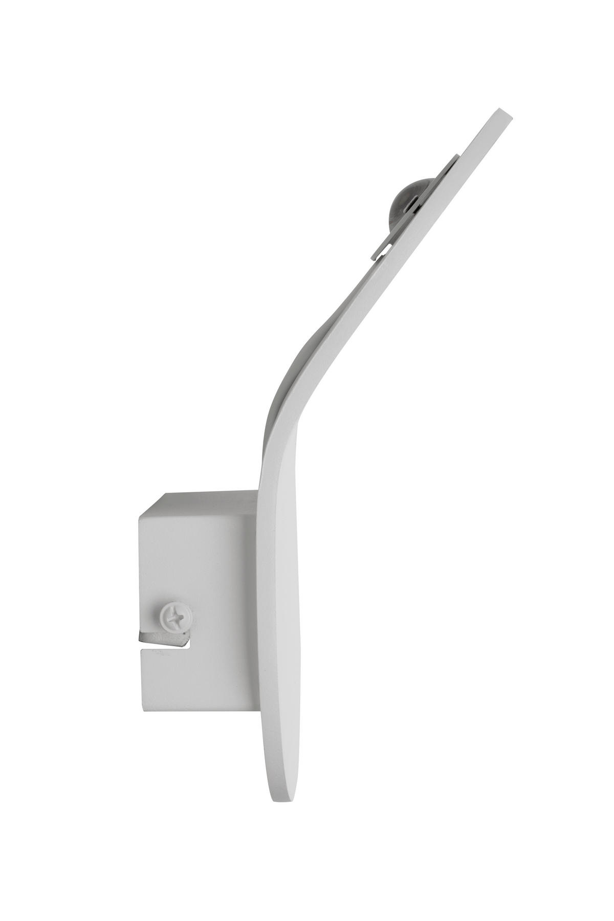 LED-WANDLEUCHTE 17,7/10/9,8 cm   - Weiß, Trend, Metall (17,7/10/9,8cm) - Novel