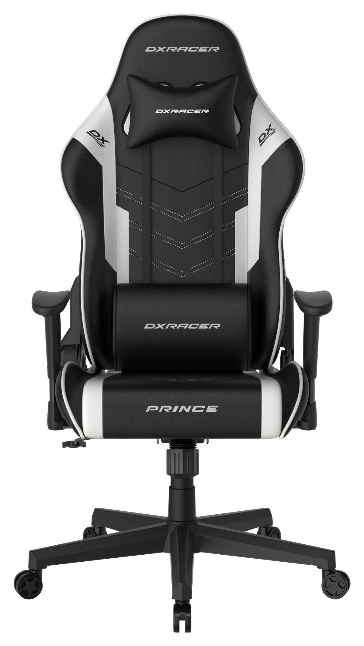 GAMINGSTUHL Weiß, Schwarz Kunststoff, Textil   - Schwarz/Weiß, MODERN, Kunststoff/Textil (67/126/67cm) - Dxracer
