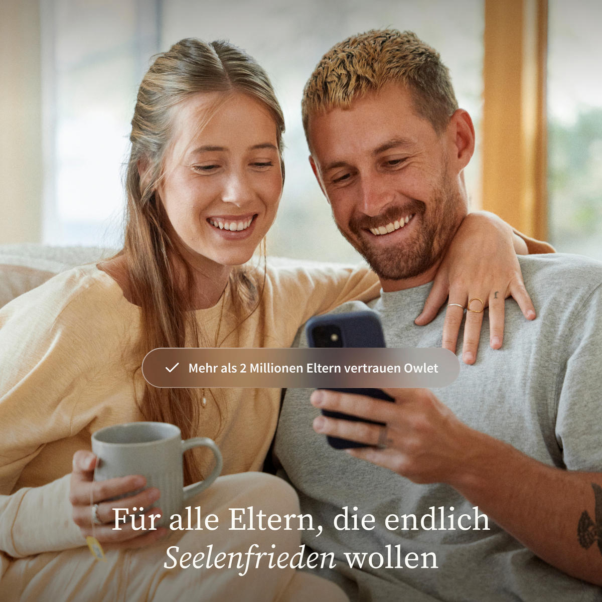 BABYPHONE - Altrosa, Basics, Textil (5,5/13cm) - Owlet