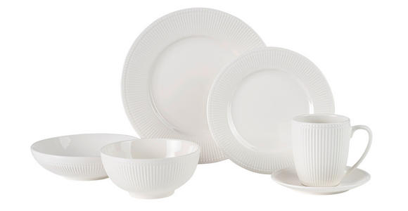 KOMBISERVICE NELE 24-teilig  - Weiß, KONVENTIONELL, Keramik - Landscape