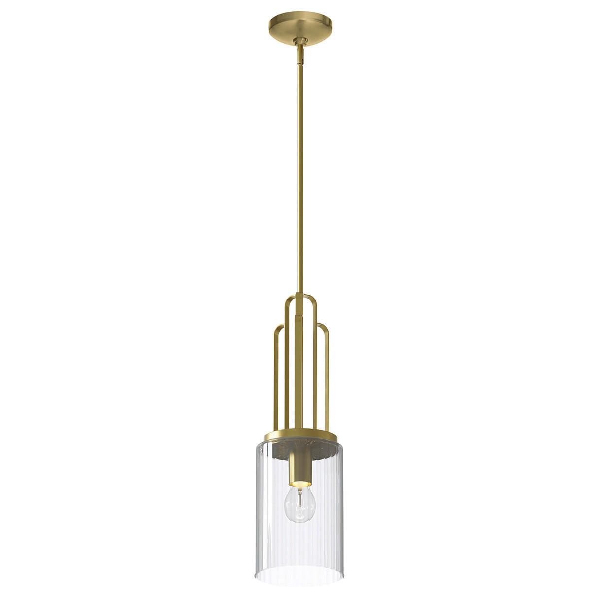 HÄNGELEUCHTE 17.8/69.8 cm    - Messingfarben, Konventionell, Glas/Metall (17.8/69.8cm) - Elstead Lighting
