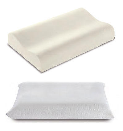 ANATOMSKI VZGLAVNIK MEMO 38/53 cm  - bela, Konvencionalno, tekstil (38/53cm) - Sleeptex