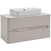 WASCHTISCHKOMBI 101 cm  - Kaschmir/Weiß, KONVENTIONELL, Keramik/Holzwerkstoff (101cm) - Xora