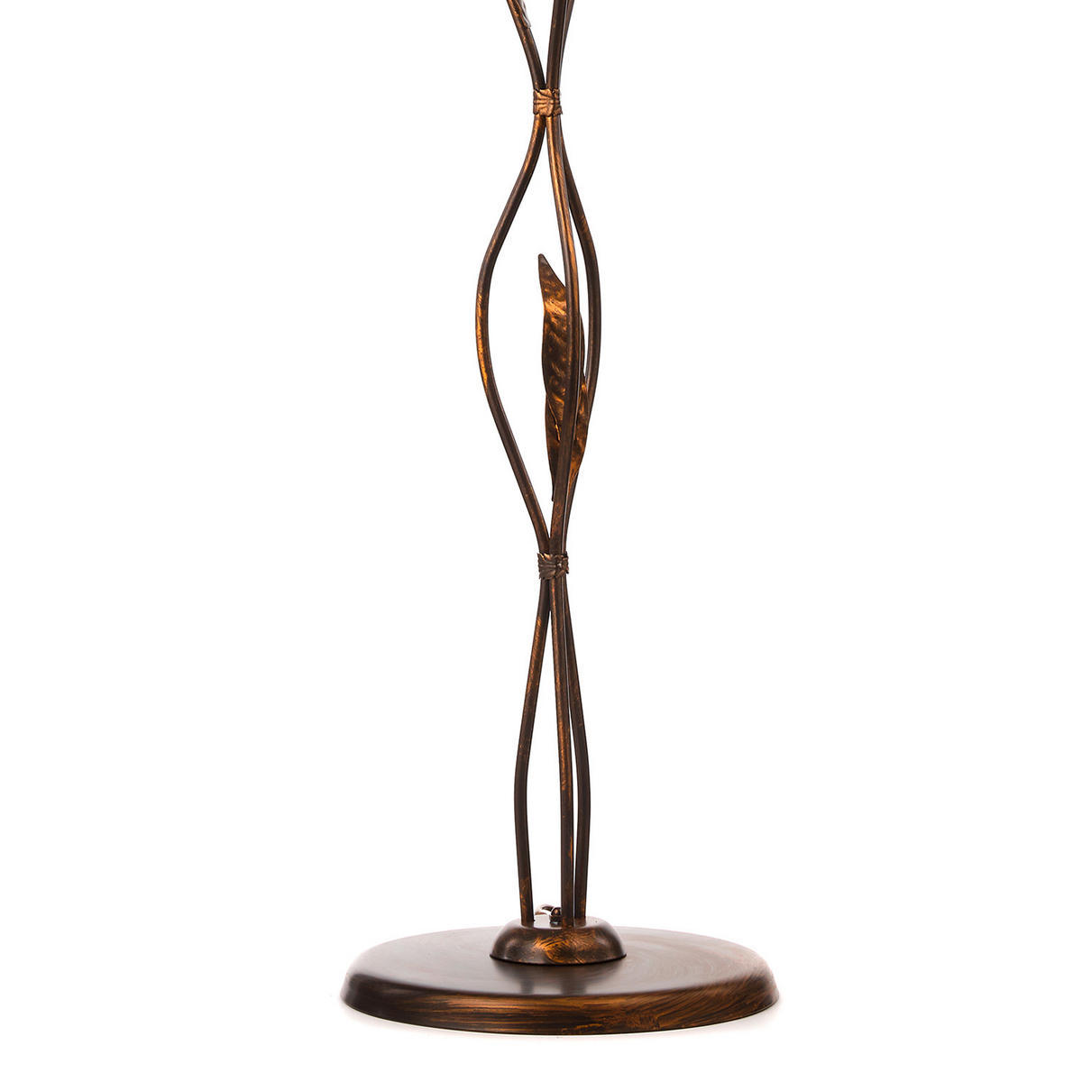 STEHLEUCHTE 52/168 cm    - Bronzefarben, KONVENTIONELL, Glas/Metall (52/168cm)