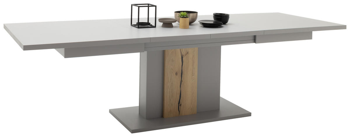 ESSTISCH in Holzwerkstoff 180-280/100/78 cm  - Eichefarben/Grau, Design, Holzwerkstoff (180-280/100/78cm) - MID.YOU