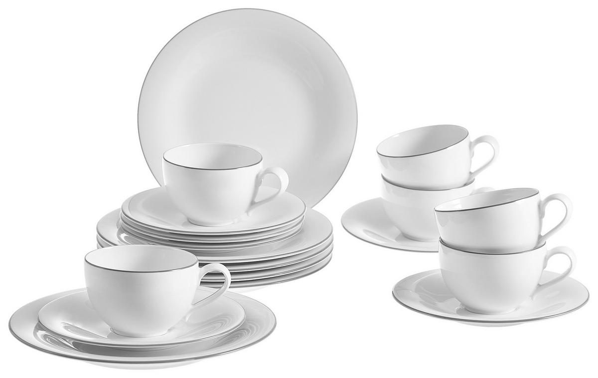 SET ZA KAFU    Grey Lines  - siva/bela, Konvencionalno, keramika - Villeroy & Boch