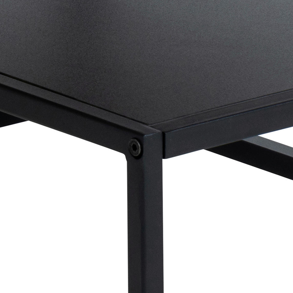 KONFERENČNÍ STOLEK, barvy dubu, kompozitní dřevo, 90/60/42 cm - černá/barvy dubu, Design, kov/kompozitní dřevo (90/60/42cm) - Livetastic