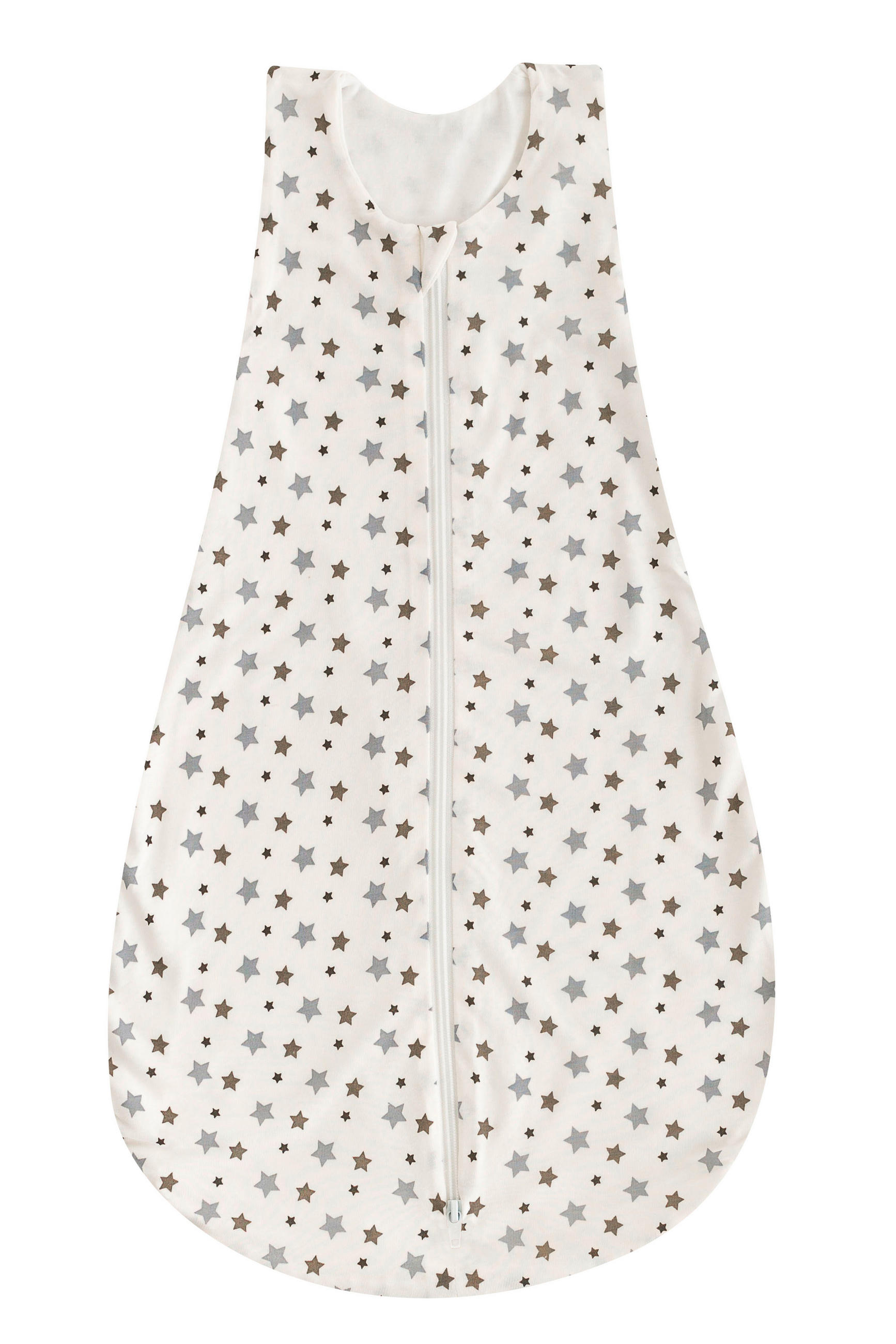 BABYSCHLAFSACK weiß mit grauen Sternen    60   - Weiß, Basics, Textil (60null) - Träumeland