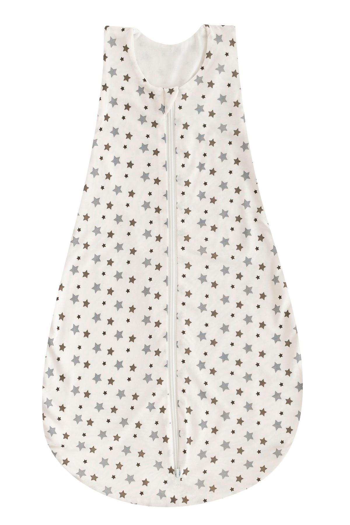 BABYSCHLAFSACK weiß mit grauen Sternen    60   - Weiß, Basics, Textil (60null) - Träumeland
