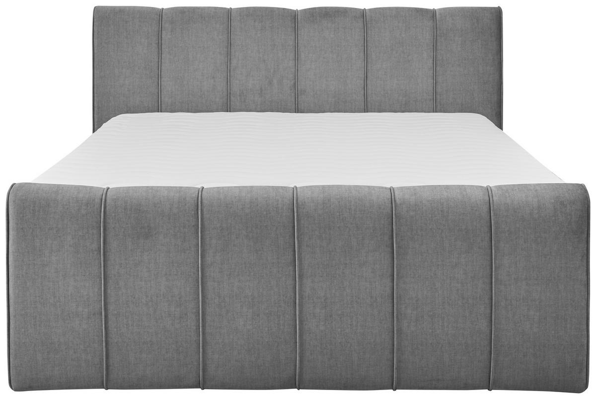 BOXSPRINGBETT 180/200 cm  in Grau  - Schwarz/Grau, KONVENTIONELL, Kunststoff/Textil (180/200cm) - SetOne by Musterring