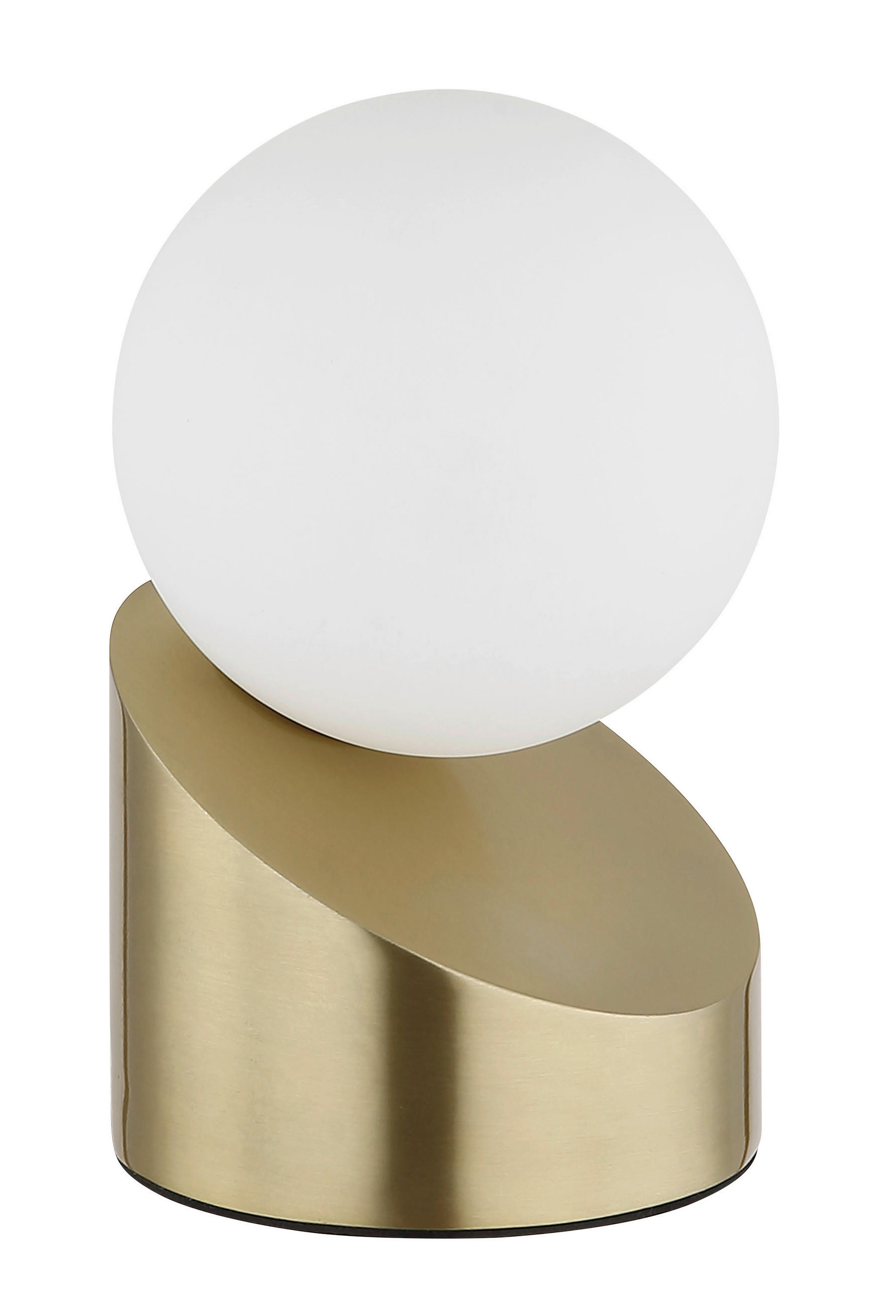 LED-TISCHLEUCHTE 10/16 cm   - Messingfarben/Schwarz, Design, Glas/Kunststoff (10/16cm) - Globo