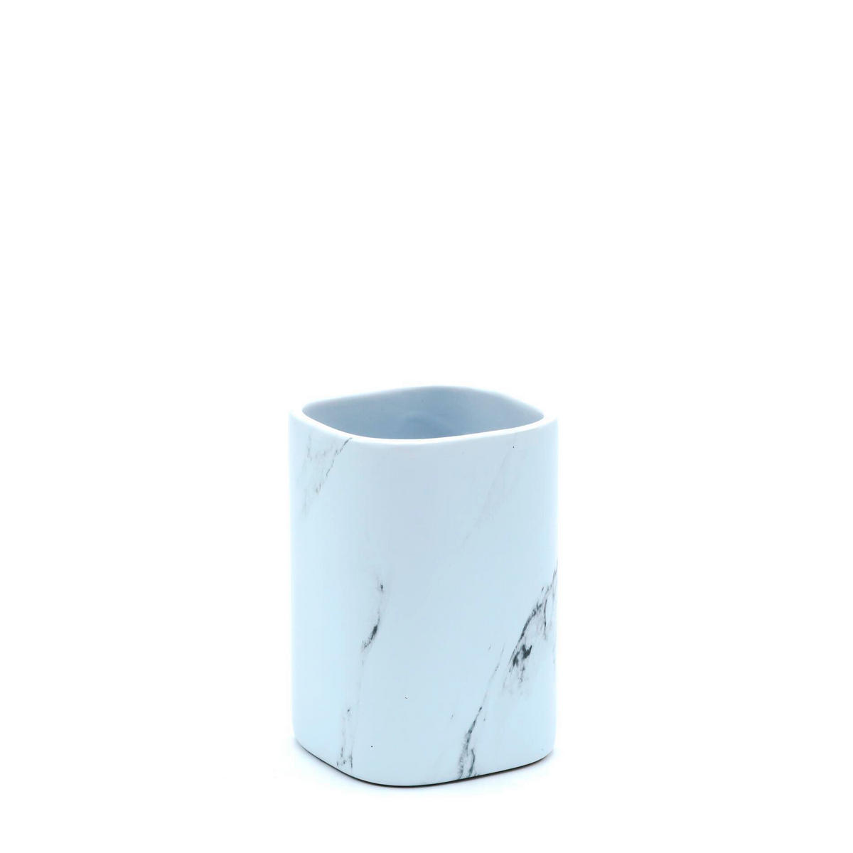 ZAHNPUTZBECHER Keramik  - Weiß, Basics, Keramik (7,5/10,9/7,5cm) - Sadena