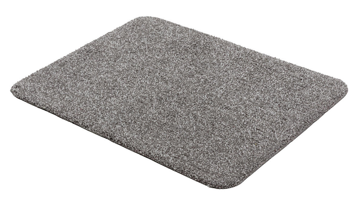 FUßMATTE  60/75 cm  Grau  - Grau, Basics, Kunststoff/Textil (60/75cm) - Esposa