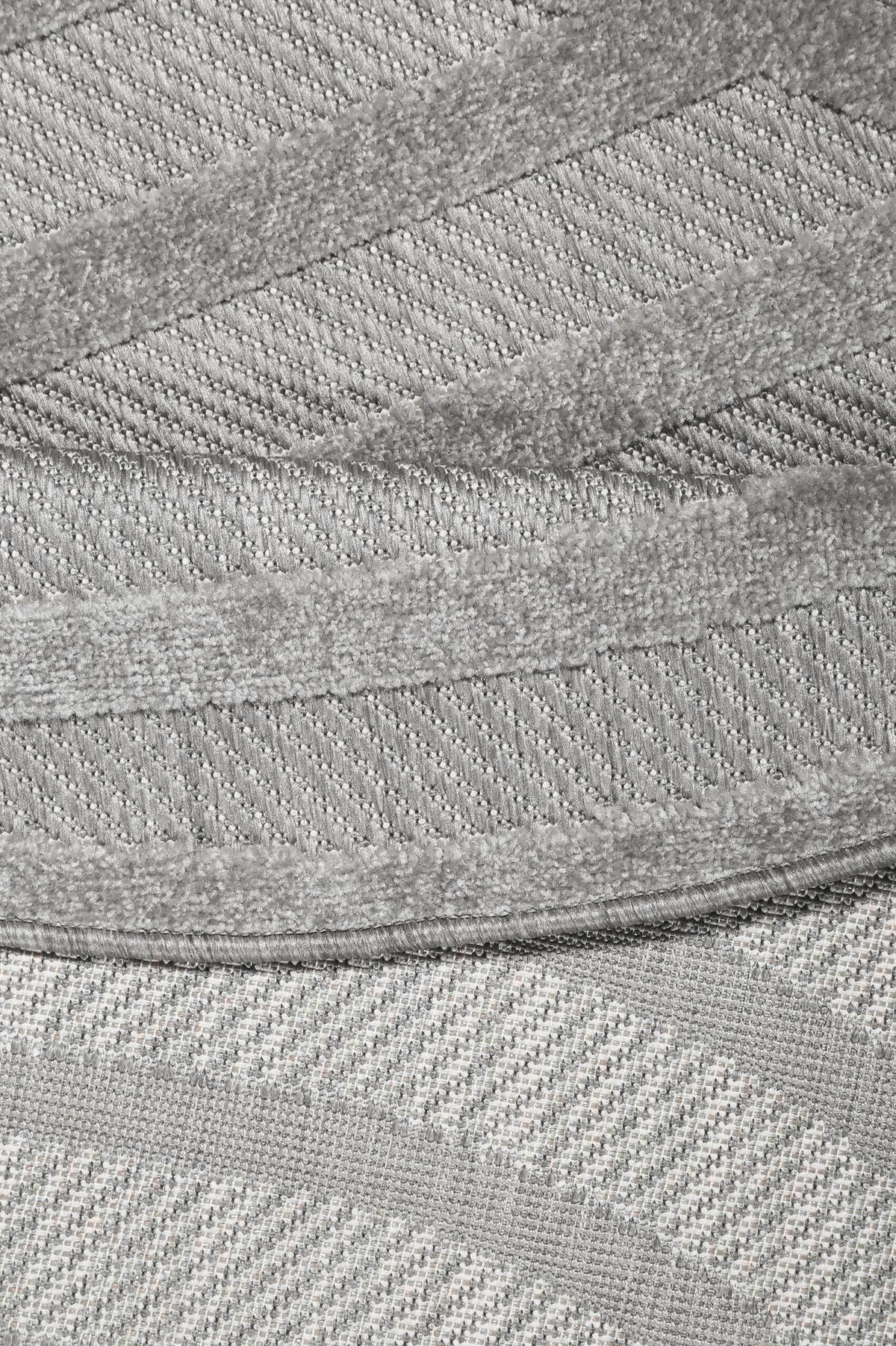 OUTDOORTEPPICH 120 cm Spirit Silberfarben  - Silberfarben, Design, Textil (120cm) - Esprit