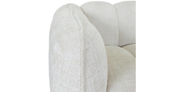 BIGSOFA Chenille Creme - Creme/Schwarz, KONVENTIONELL, Kunststoff/Textil (217/74/100cm) - Carryhome