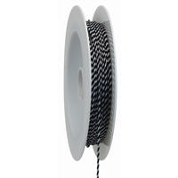 GESCHENKBAND  - Schwarz, Basics, Kunststoff (0.1cm)