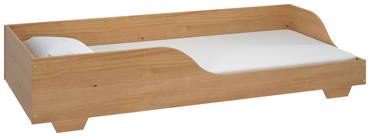 BODENBETT.    90/200 cm  - boje meda, Moderno, drvo (90/200cm) - MID.YOU