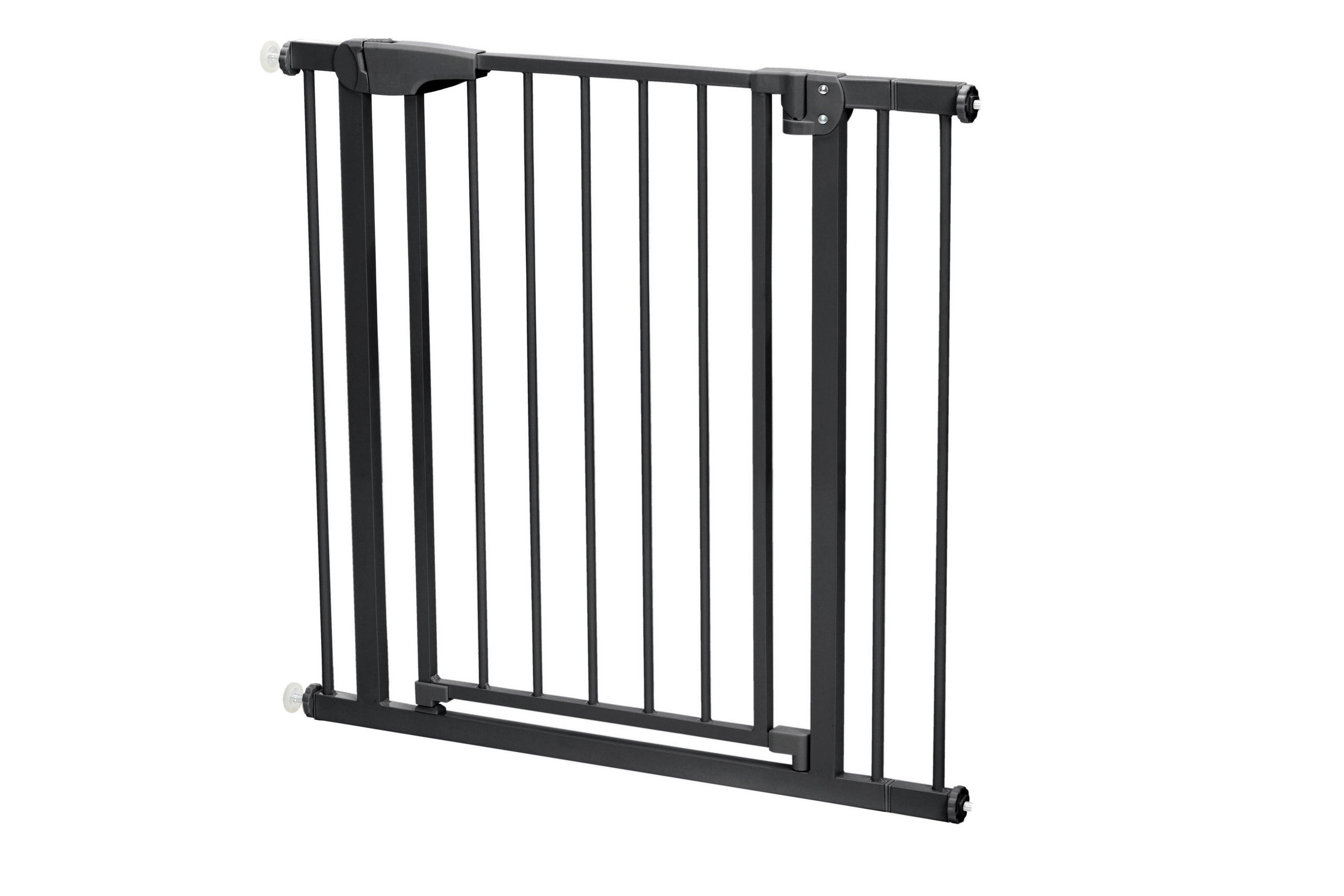 TÜRSCHUTZGITTER zum Schrauben, zum Klemmen 75-89/76 cm  - Schwarz, Basics, Kunststoff/Metall (75-89/76cm) - My Baby Lou