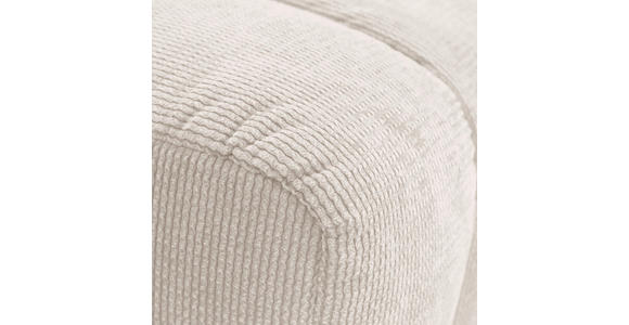 HOCKER in Textil Beige - Beige/Schwarz, Design, Kunststoff/Textil (43/50/43cm) - Novel