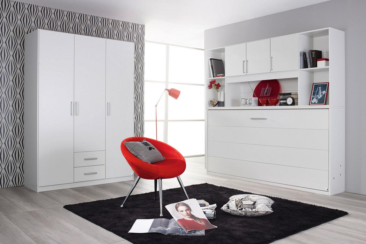 REGALELEMENT  213/82/44 cm Weiss  - Weiss/Alufarben, Konventionell, Holzwerkstoff/Kunststoff (213/82/44cm) - Xora