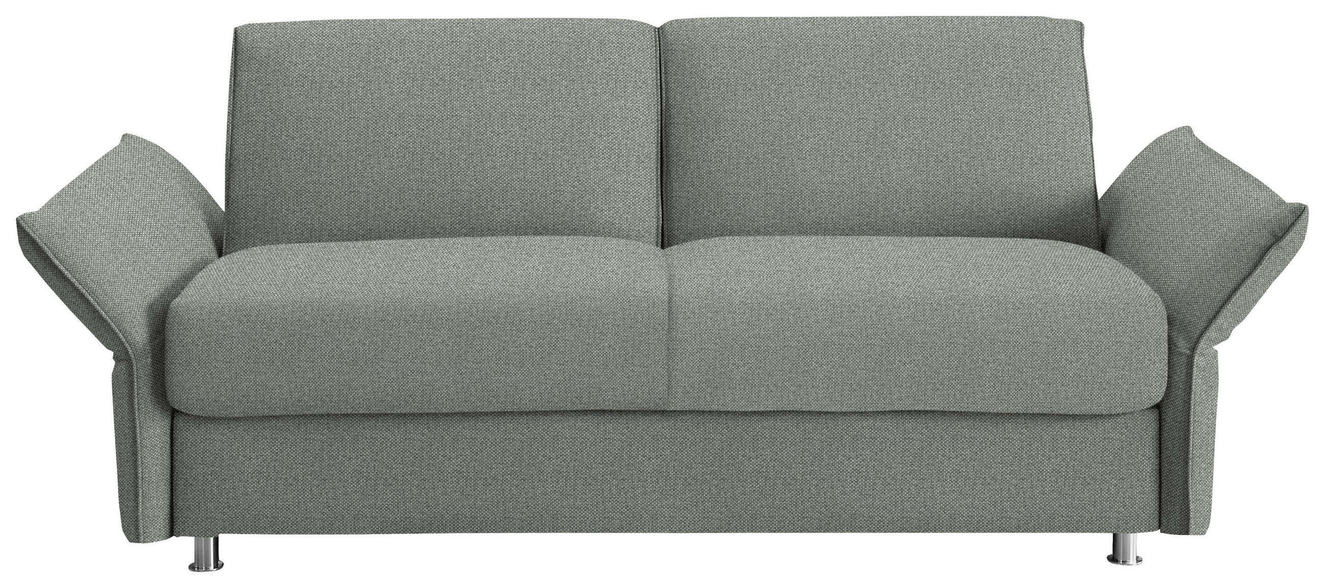 SCHLAFSOFA  in Flachgewebe Grau  - Chromfarben/Grau, Design, Textil/Metall (194-234/85/100cm) - Bali