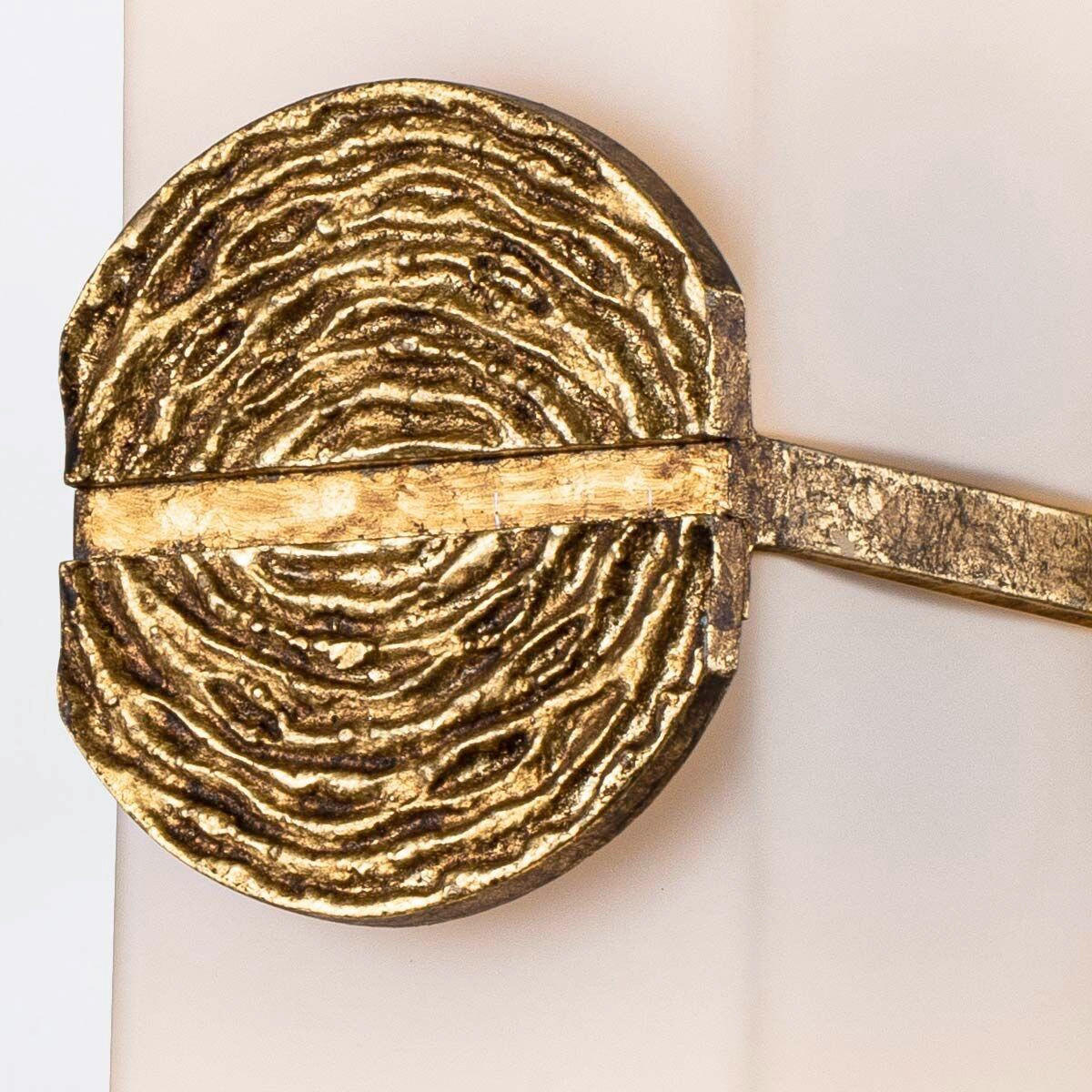 LED-WANDLEUCHTE    - Messingfarben, Design, Glas/Naturmaterialien (41,9/12,7/12,1cm) - Elstead Lighting