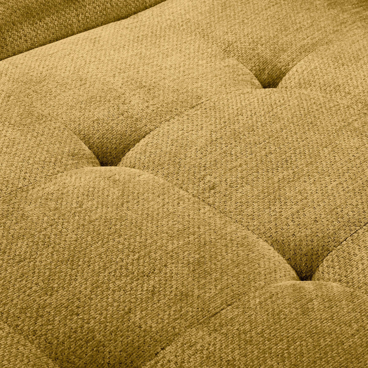 ECKSOFA  Webstoff Senfgelb  - Senfgelb/Schwarz, Design, Textil/Metall (195/268cm) - Livetastic