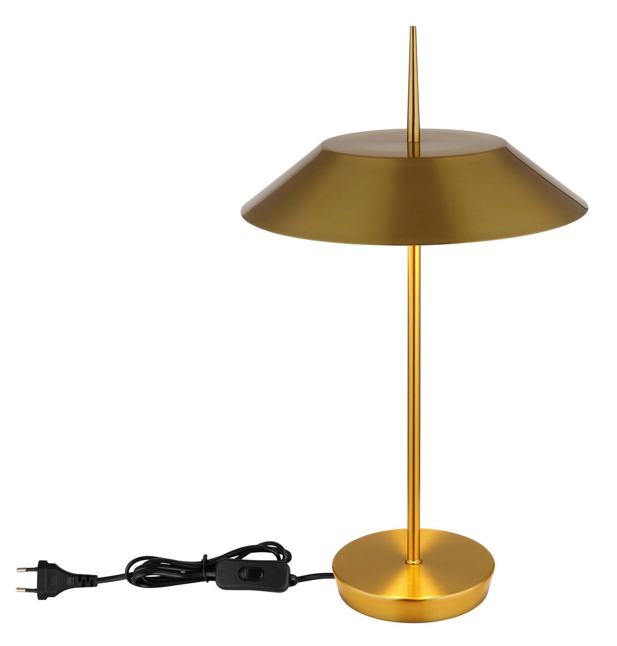 TISCHLEUCHTE - Messingfarben, Design, Metall (30/52cm) - Globo