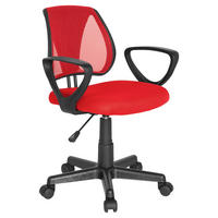 OTOČNÁ STOLIČKA PRE MLÁDEŽ, červená - čierna/červená, Basics, plast (58/75-92/45cm) - MID.YOU