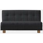 SCHLAFSOFA Dunkelgrau  - Dunkelgrau/Naturfarben, Design, Holz/Textil (165/92/102cm) - Novel
