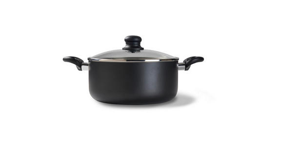 KOCHTOPFSET 8-teilig  - Transparent/Schwarz, Basics, Glas/Kunststoff - Homeware Profession.