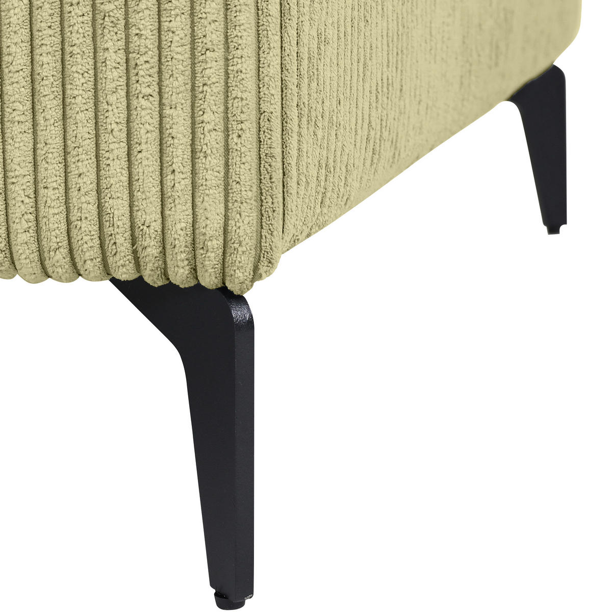 HÖRNSOFFA i manchester ljusgrön  - ljusgrön/svart, Klassisk, metall/textil (170/285cm) - MID.YOU