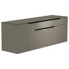 LOWBOARD  in 160/56/45 cm  - Schwarz/Grau, Design, Glas/Holzwerkstoff (160/56/45cm) - Moderano